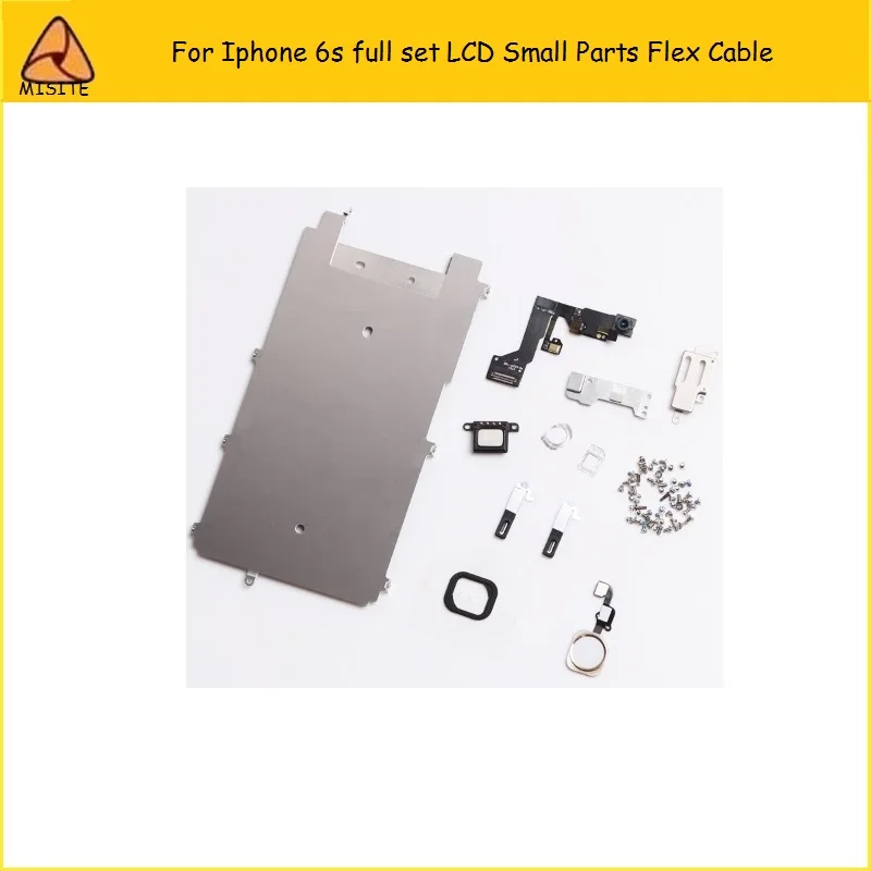 

50Pcs/Lot For iphone 6S LCD Digitizer Full Set Small Repair Part Metal Shield Plate Front Camera Ear Speaker Home Button Flex