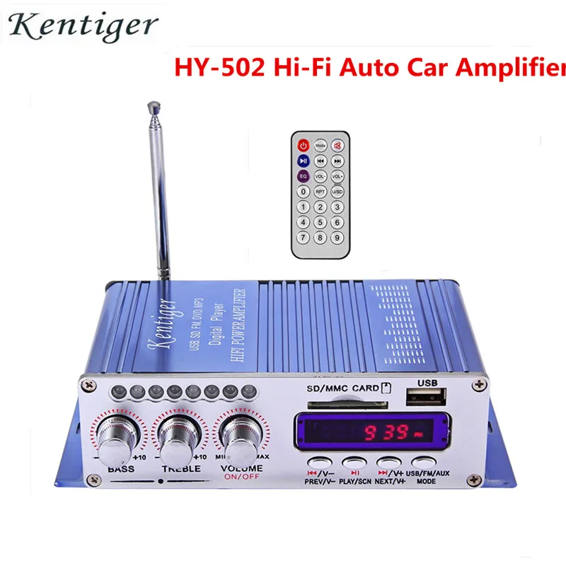 Kentiger Hi Fi HY502 домашнего аудио автомобильный усилитель канала DSP звук 12 V Авто