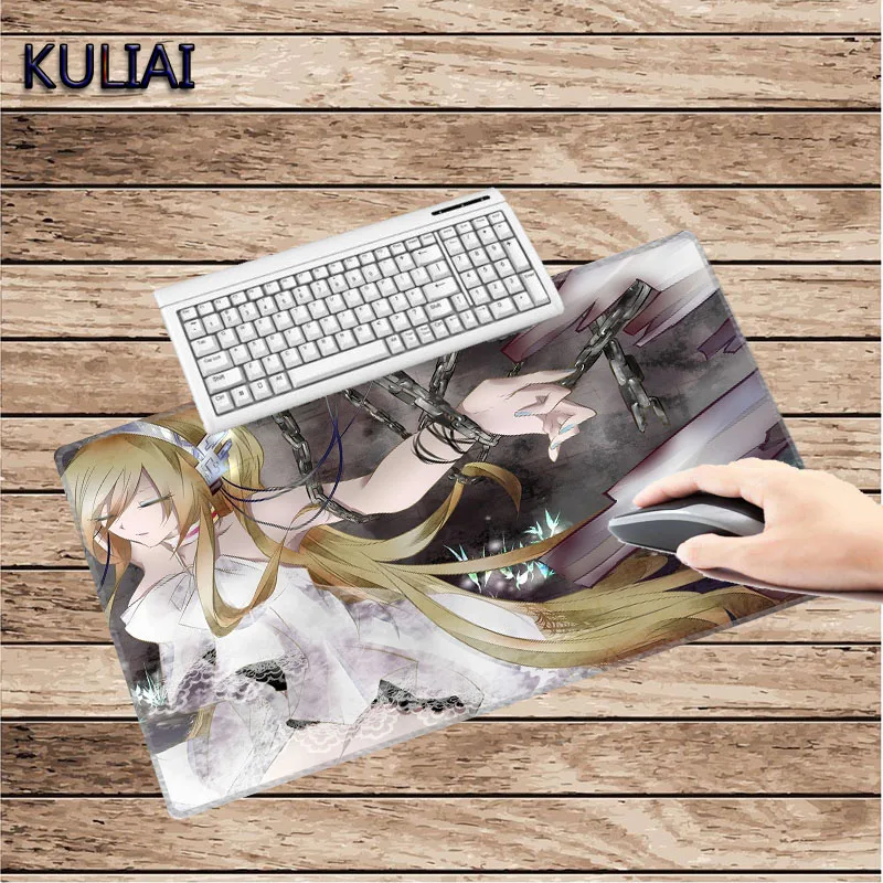 XGZ Smiling Girl Аниме Коврик для мыши большой клавиатура плеер ПК черный клевер Senran Kagura