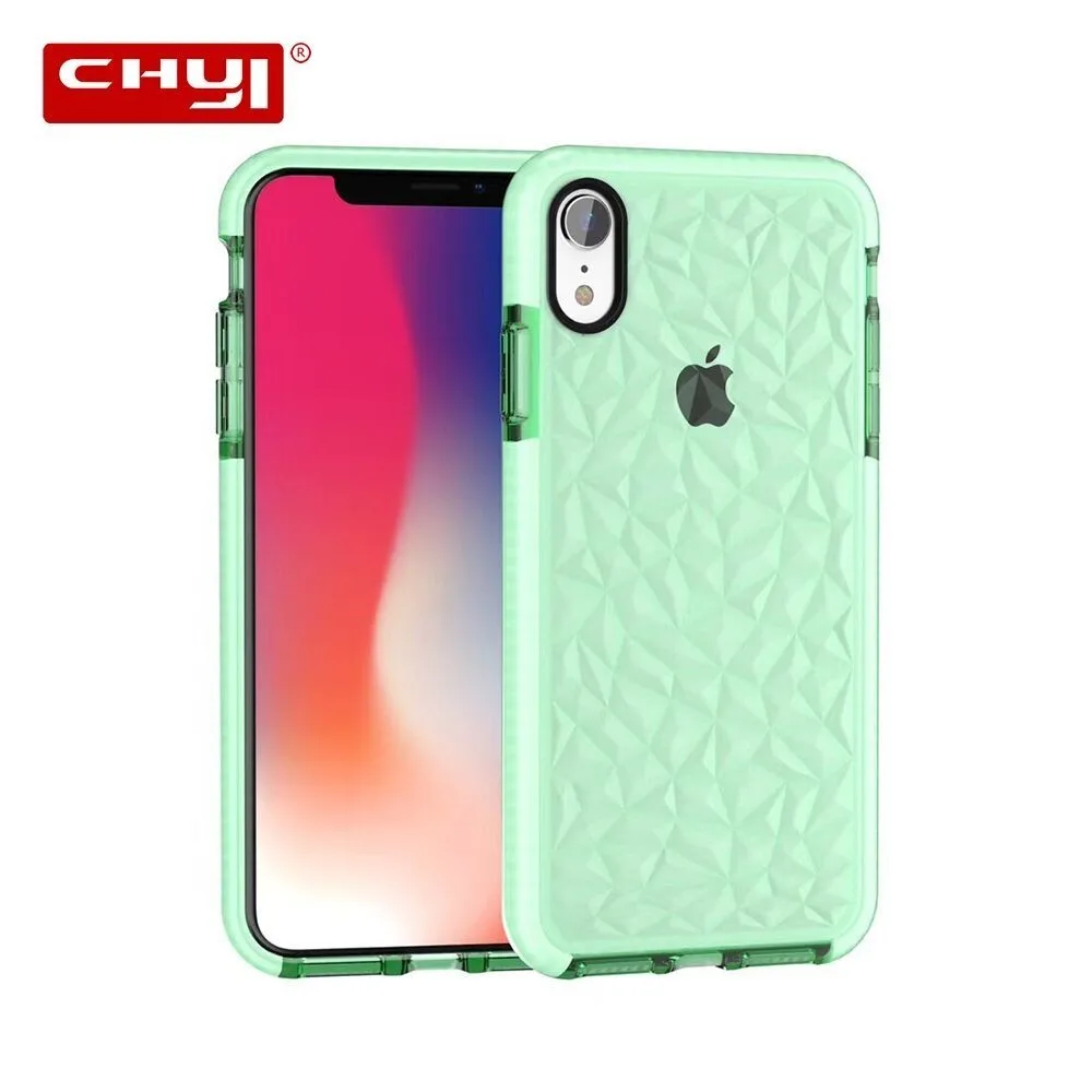 Chyi Phone Case For iPhone 7 6 6s 8 X PlusXR XS Max Simple Solid Color Ultrathin Soft TPU Candy Back Cover |