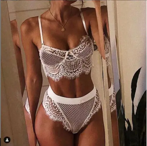 2019 AU французский шик женское сексуальное кружевное белье комплект нижнего белья