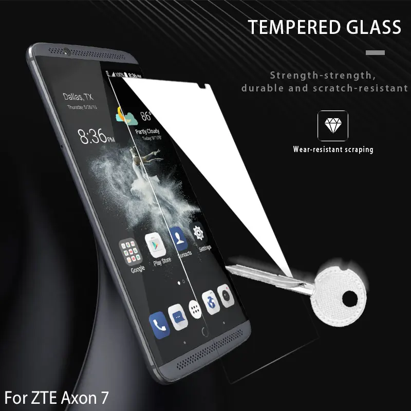 DyGod для ZTE Axon 7 закаленное стекло 5 дюймов Переднее Защитная пленка Замена