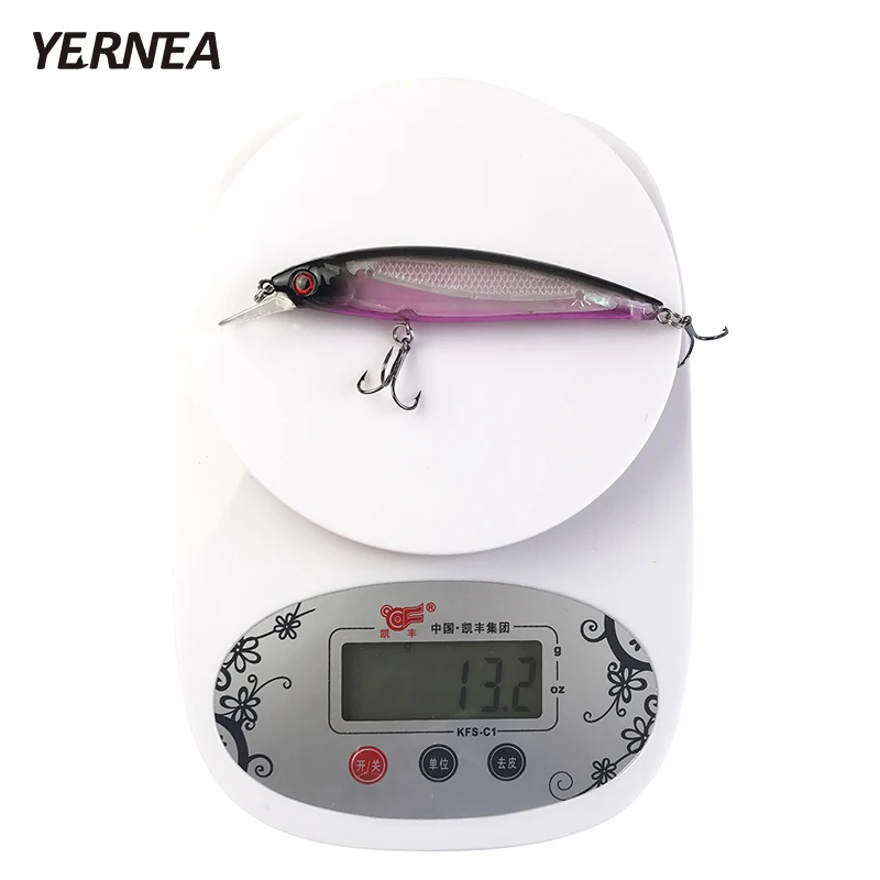 Yernea 1 шт. 8 цветов рыболовные приманки наживка Crankbait тяжелая приманка медленная