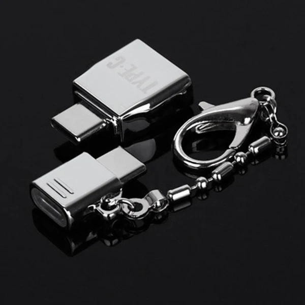 Key chain Type-C OTG Adapter Kits Micro-USB To Type C & USB Converter Data Sync Charging For Samsung S9 | Электроника