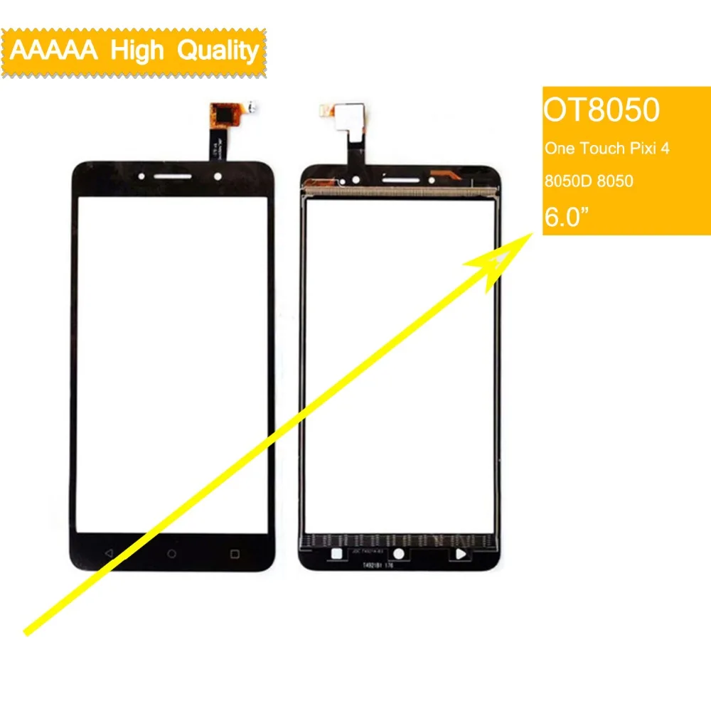 

10Pcs/Lot For Alcatel One Touch Pixi 4 OT-8050D OT8050 8050 Touch Screen Panel Sensor Digitizer Front Outer LCD Glass