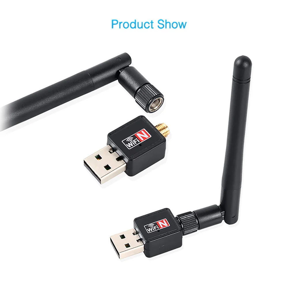Высокоскоростной мини USB Wifi адаптер 150 Мбит/с 2 дБ WiFi ключ MT7601 Wi Fi приемник