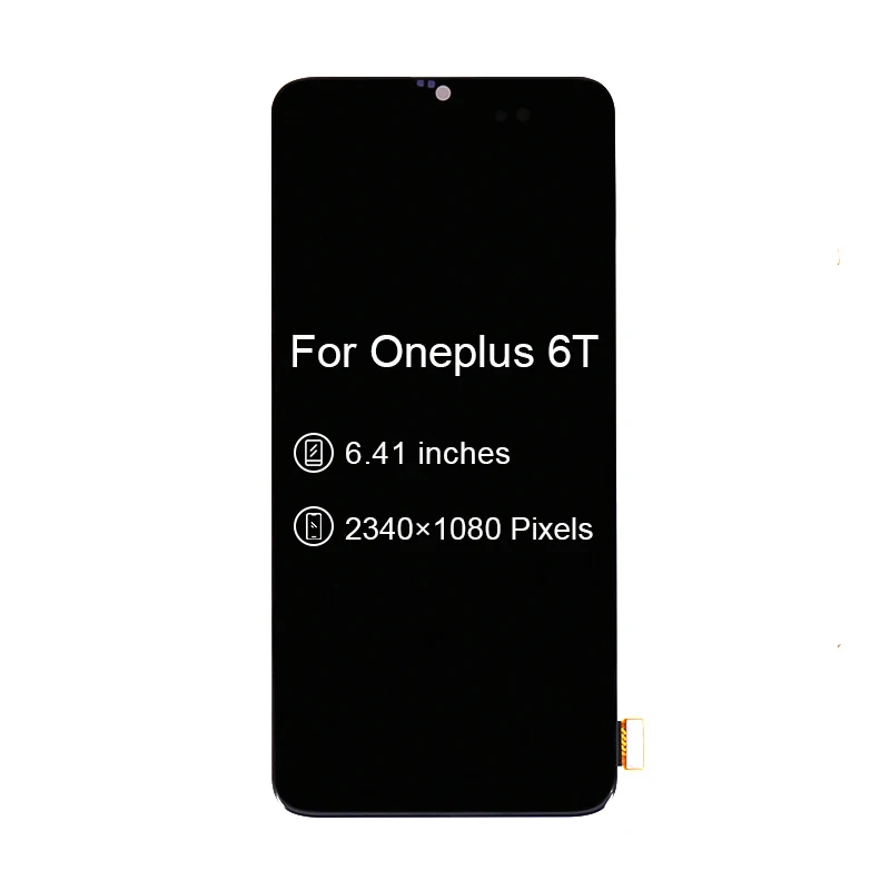 5 шт./лот для Oneplus 6T ЖК дисплей с кодирующий преобразователь сенсорного экрана в