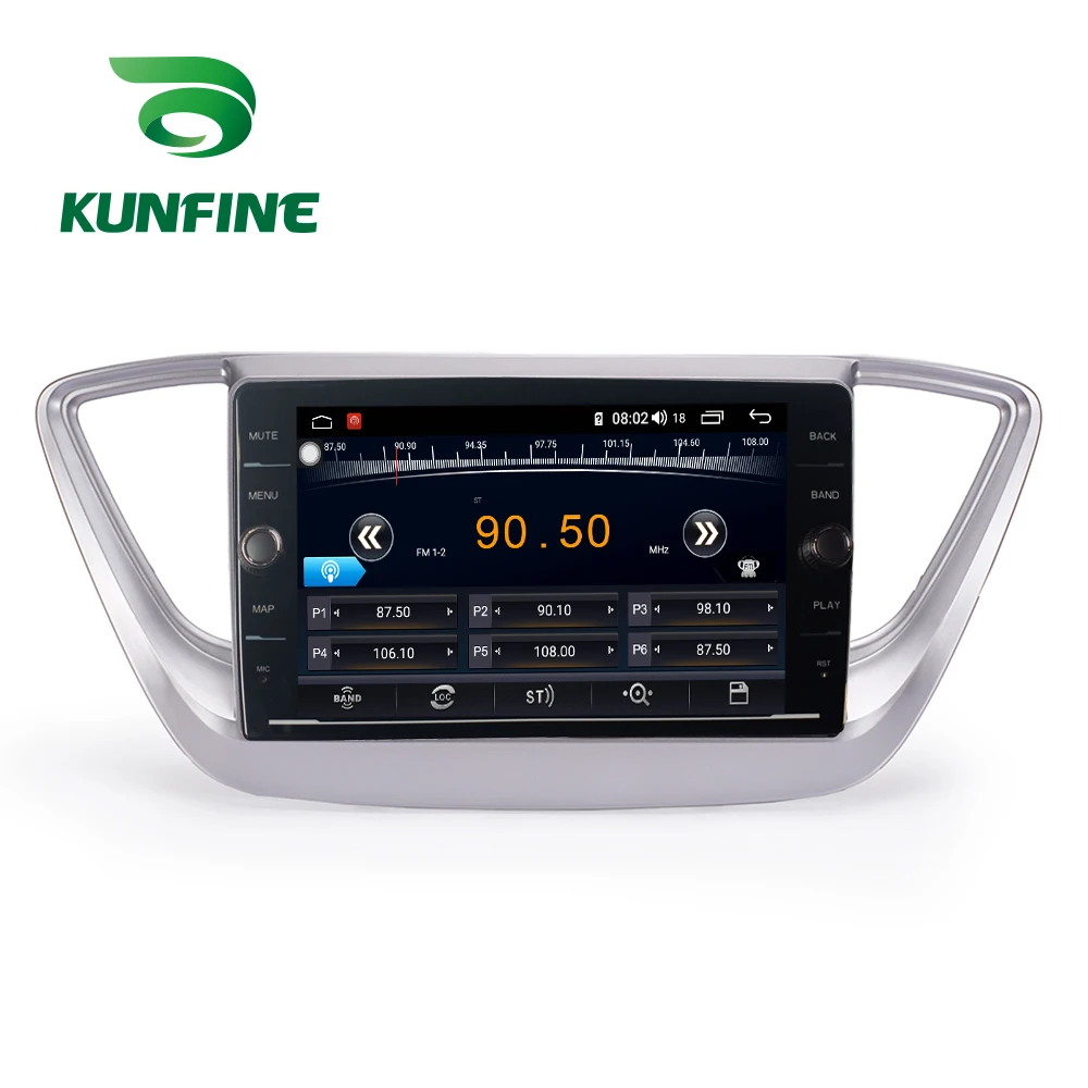 Восьмиядерный ПЗУ 64 ГБ Android 8 1 автомобильный DVD GPS навигационный плеер Deckless стерео