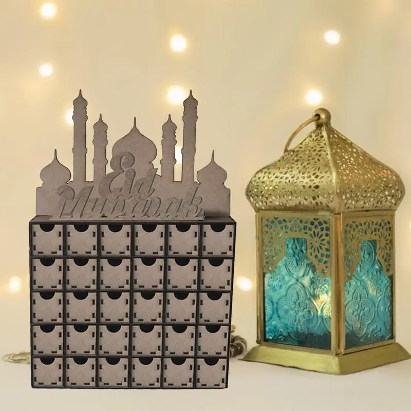 DIY выдвижные ящики кулон для Eid мусульманский ислам украшение Мубарак Подарочный