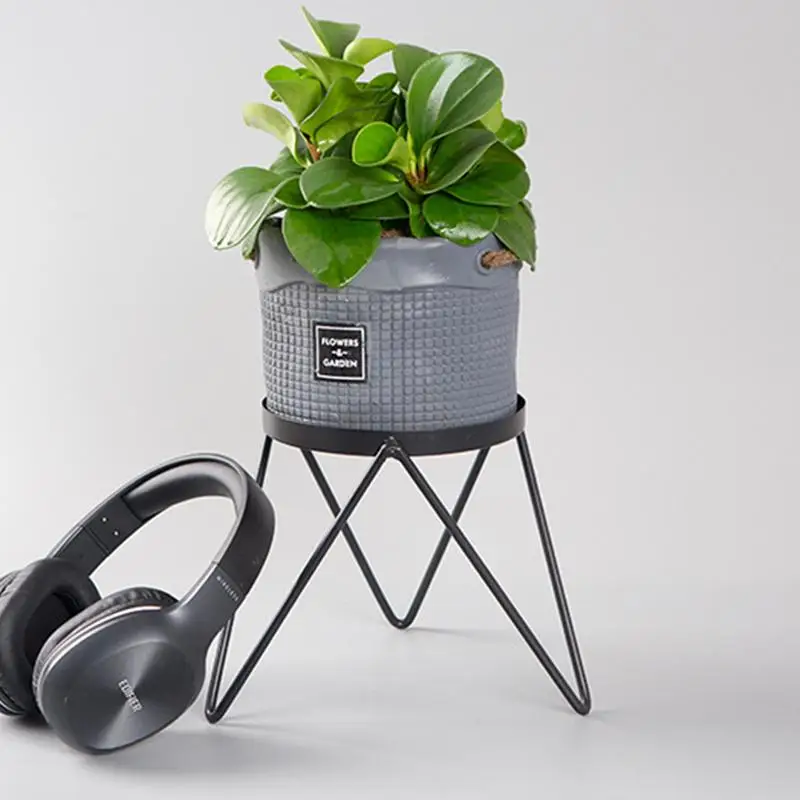 Патио цветок горшочное растение стенд балкон из кованого железа напольный