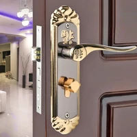 hardware european simple interior wooden door lock bedroom bathroom door handle lock