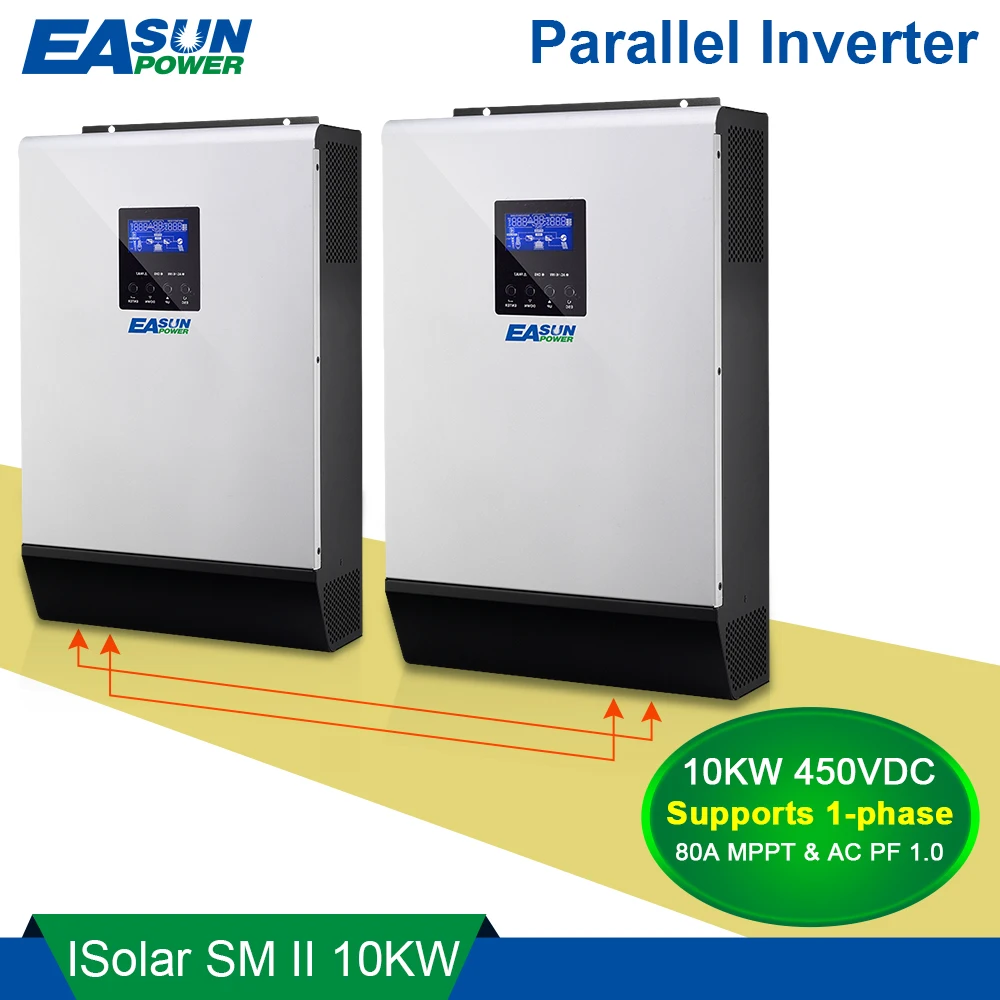 Источник питания EASUN 10 кВт 450 в постоянного тока солнечный инвертор 80 А MPPT