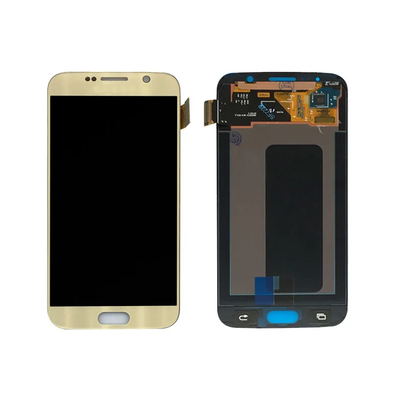for Samsung S6 NEW LCD display screen digitizer assembly Galaxy blue / gold white grade AAA G920 G920A G920F | Мобильные телефоны и