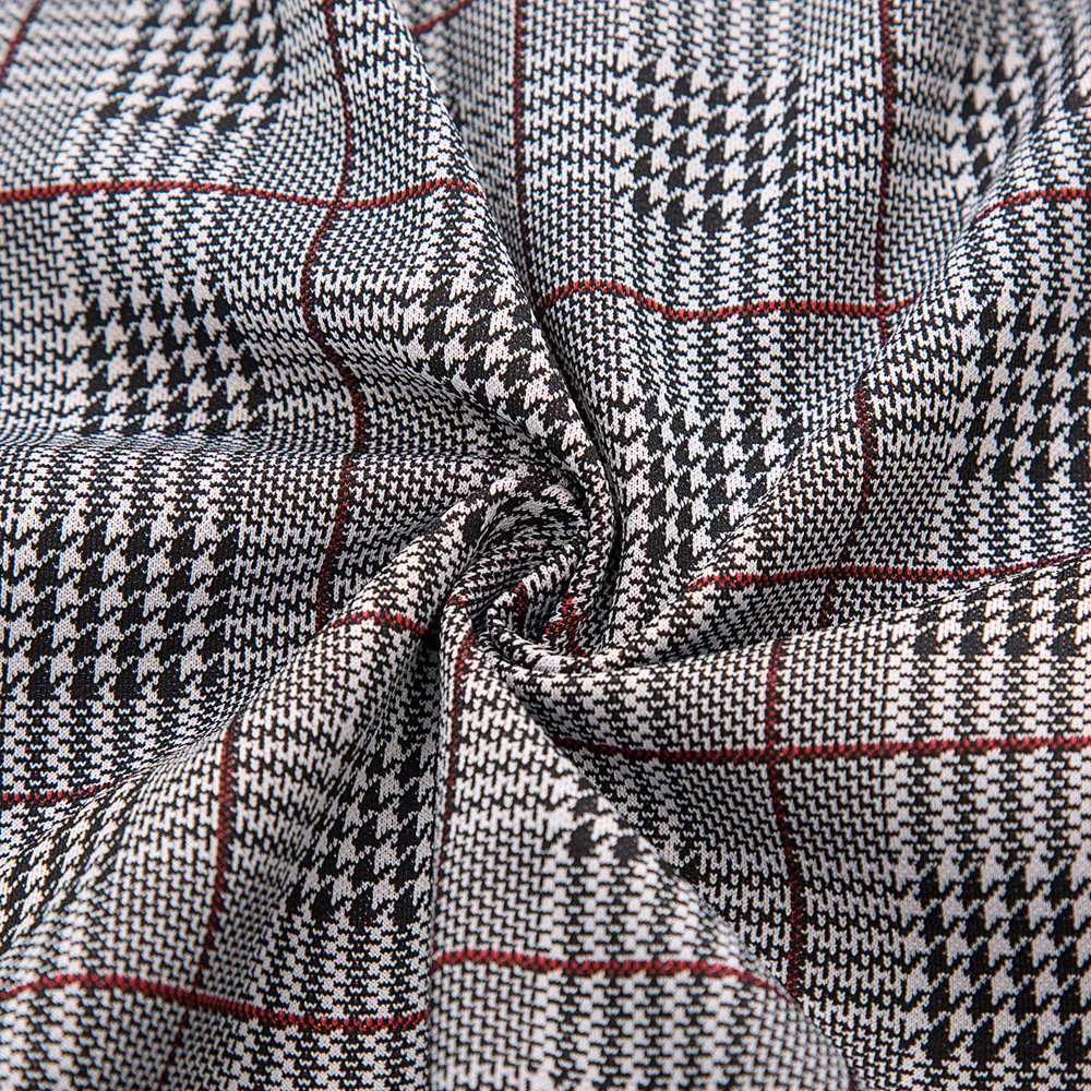 Для женщин юбки Gingham офис бизнес-леди вечерние элегантные ретро сетке пояса украшены бедра-завернутый Bodycon юбка-карандаш