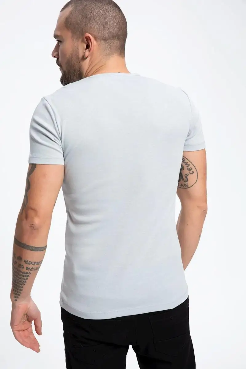 Дефакто для мужчин Нью Йорк печатных Slim Fit Футболка K1091AZ. 19SP. GR91|Футболки| |
