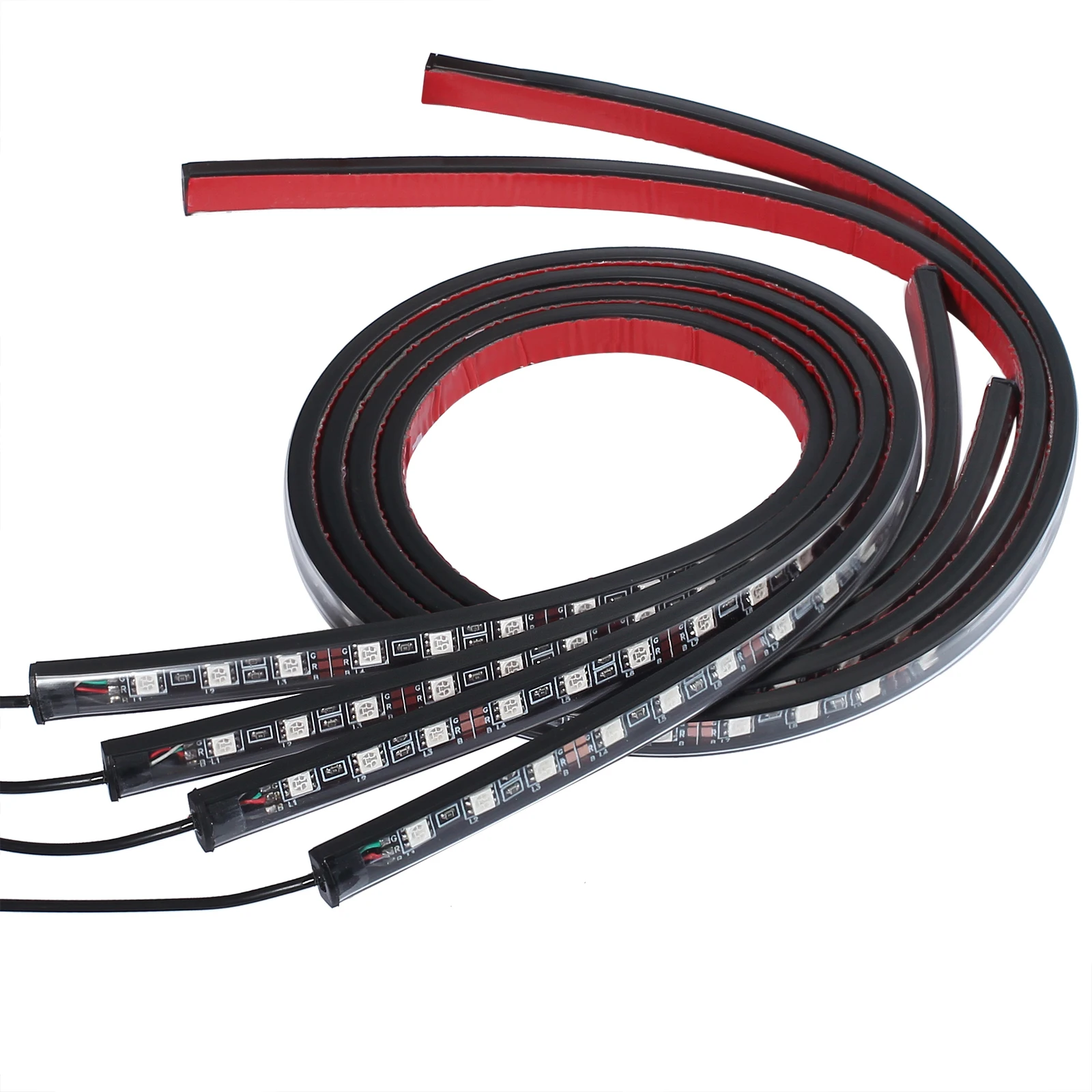 PROSTER 4 светодио дный шт. RGB LED 8 цветов Под Автомобиль трубки полосы Underglow средства