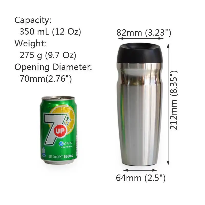 Car Vacuum Insulated Travel Mugs Double Wall Stainless Steel Tumbler Sweat Free Coffee Cups Thermos Canteen Water Bottle | Дом и сад