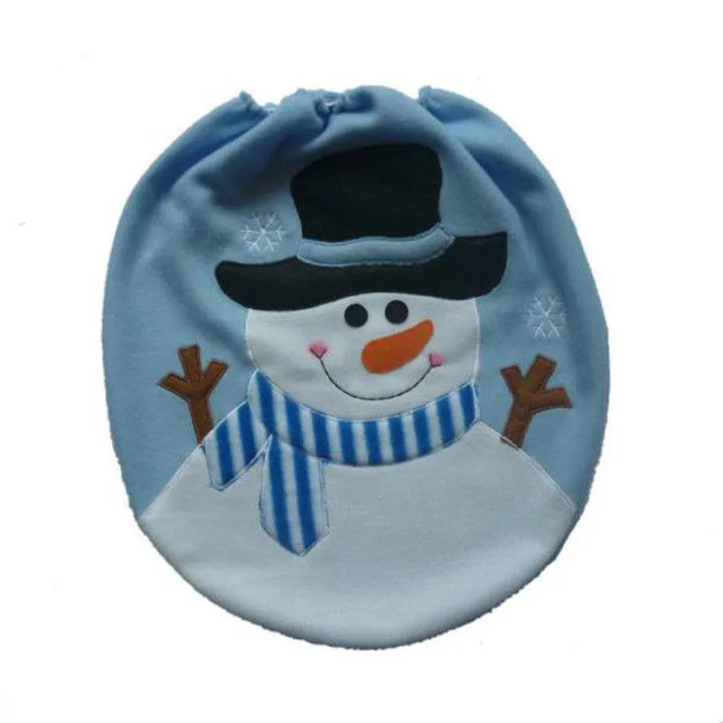 Happy Snowman Toilet Seat Cover Rug Bathroom Product Set Winter Christmas Home Decoration Household Merchandises | Дом и сад