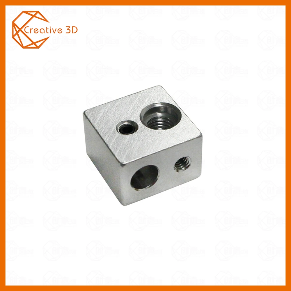 MK10 нагревательные блоки M7 нить для Wanhao Dupicator D4/I3/Dremel 3D принтер 20x20x13 мм алюминиевый