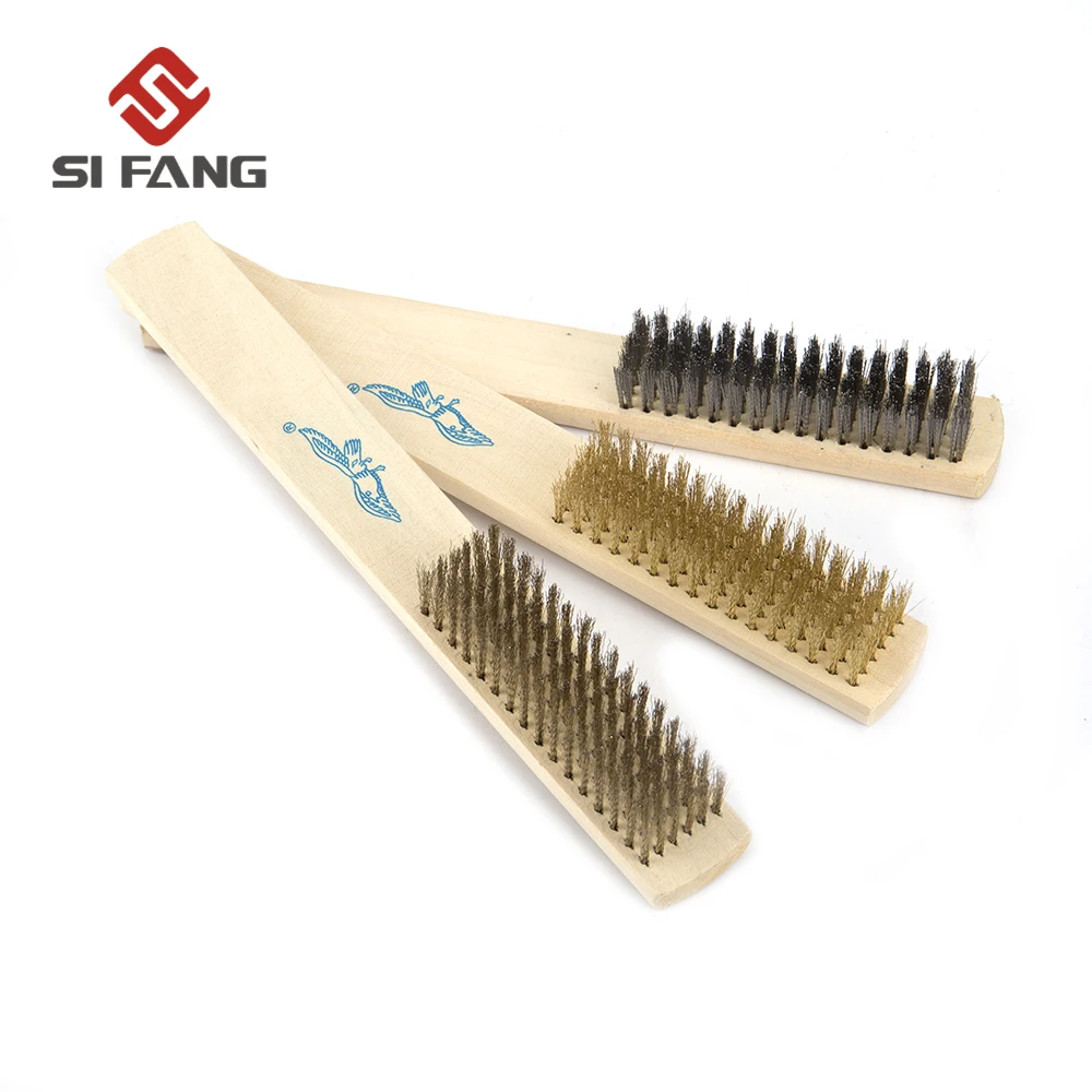 3 шт. латунь/сталь/нержавеющая сталь проволочная щетка для очистки металла