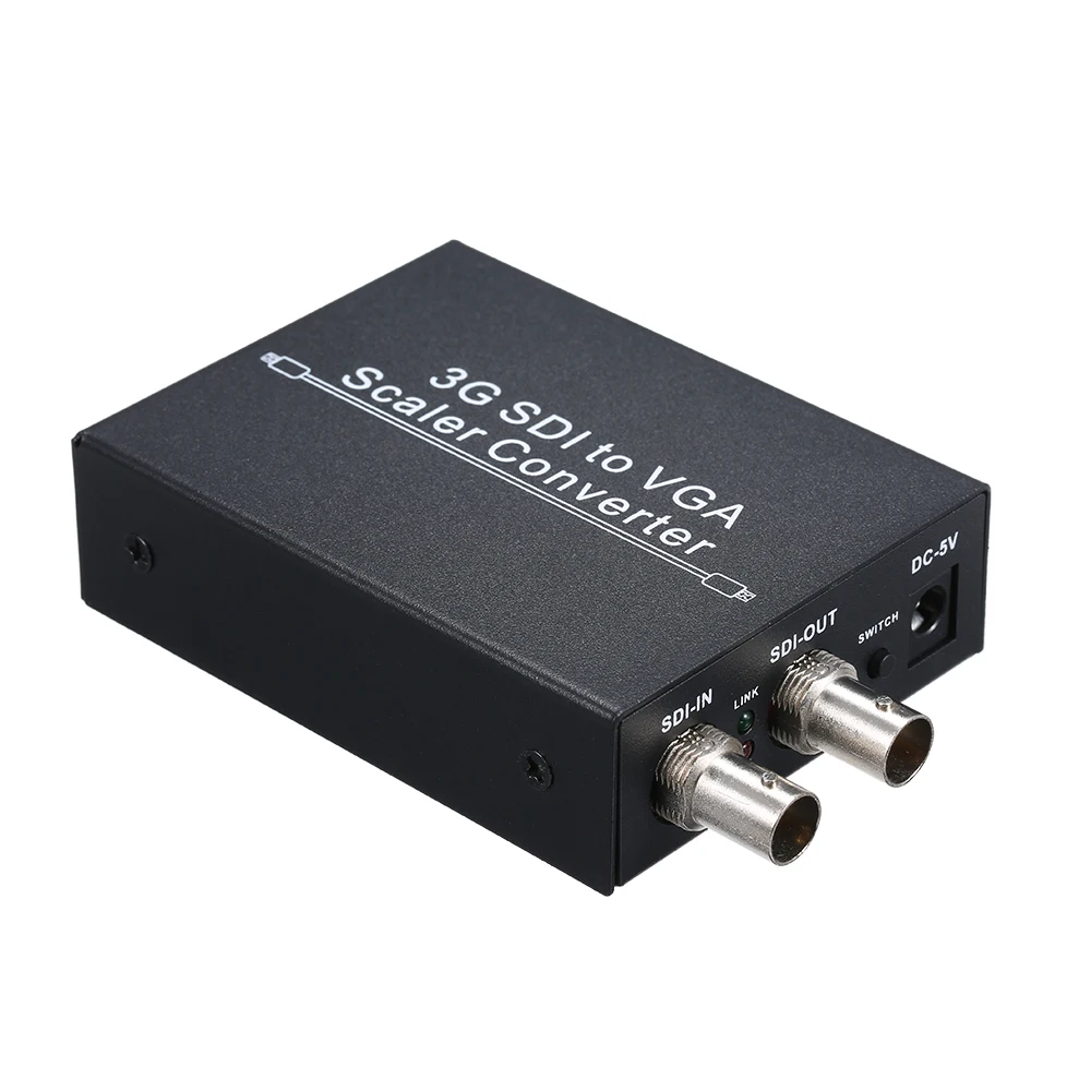 100% Высокое качество 2 970 Гбит/с SDI в VGA Аудио конвертер с 3G сигнала 1080P скалер