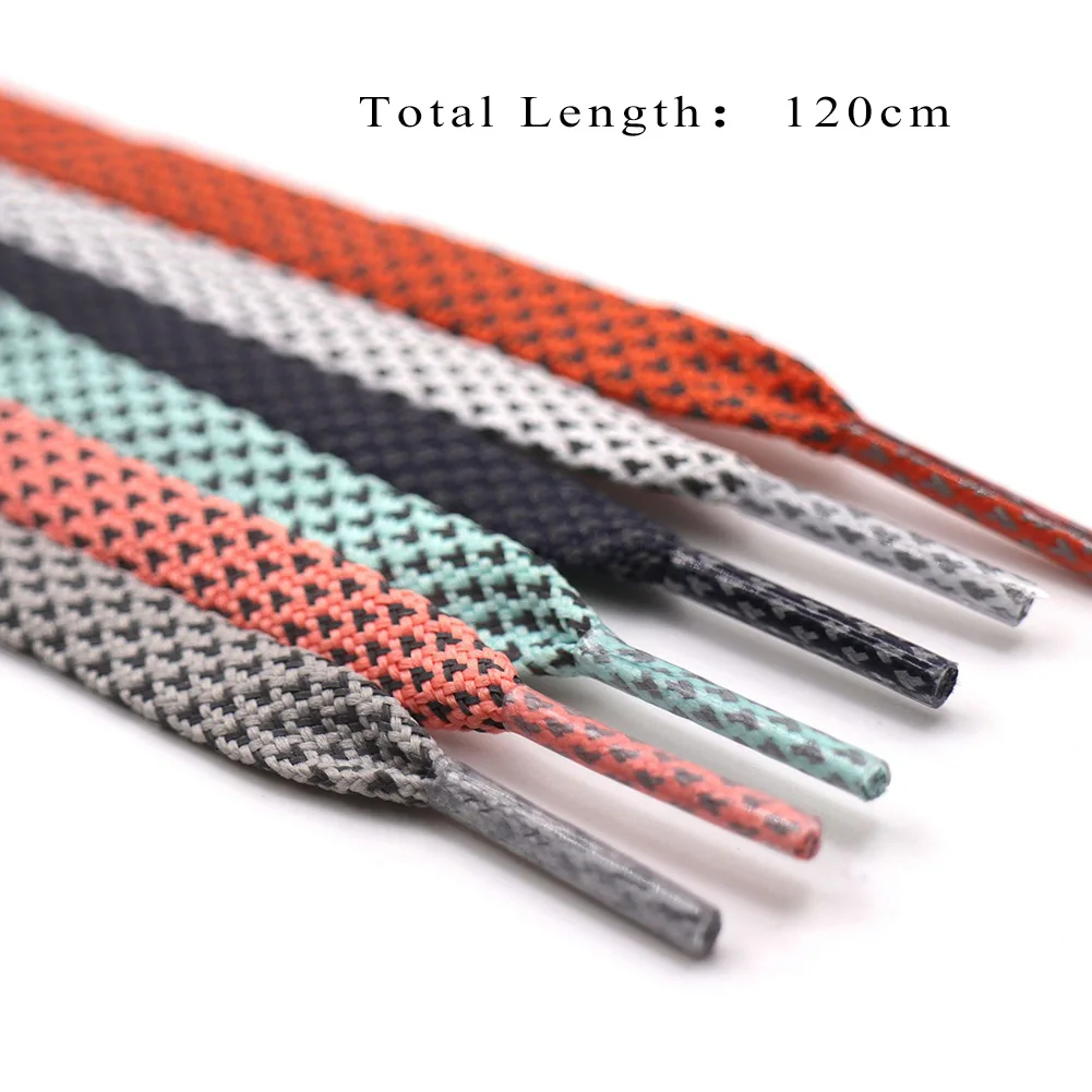 

2018 New Flat Reflective Shoelaces Runner Weave Tape Athletic Safety Shoe Laces Bootlaces For boots 120 cm