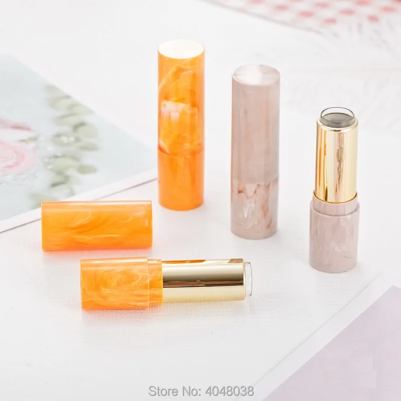 

12.1mm Empty Lipstick Tube Plastic Lip Balm Tube Cosmetic Containers Lip Rouge Packaging Bottle Refillable Bottles 50pcs/lot