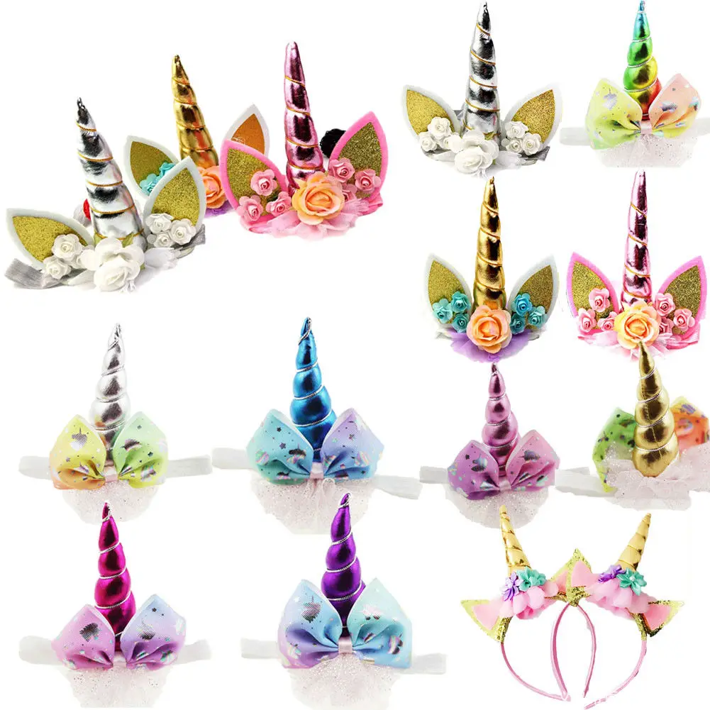 Magical Unicorn Horn Head Band Party Kids Hair Headband Fancy Dress Cosplay |