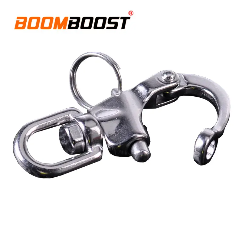 Yacht Sailing For Marine Architectural Quick Release Heavy Duty Hook Eye Shackle Anchor Chain D Ring 316 Stainless Steel Swivel |