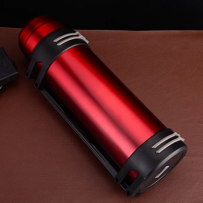 New Travel Outdoor Sports Kettle Fashionable Portable Suspension Belt Stainless Steel Vacuum Insulation | Дом и сад