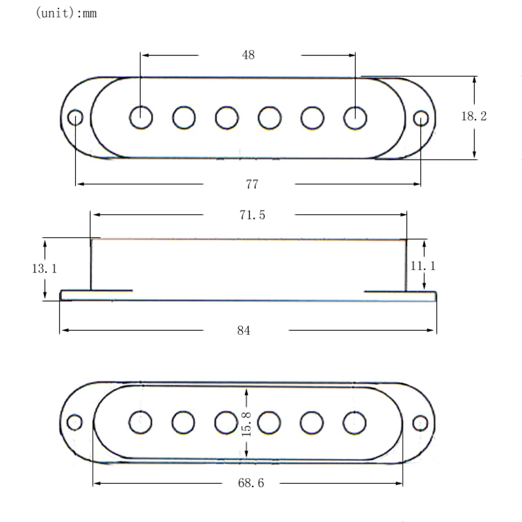 Tooyful 3 шт Пластиковые однокатушные Чехлы для пикапа протектор белый ST SQ сменный