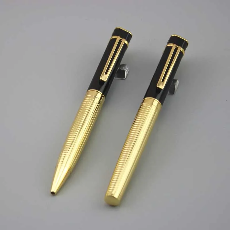 

2pcs luxury metal golden roller ball pen and ballpoint pens School Office supplies business gift teacher student present