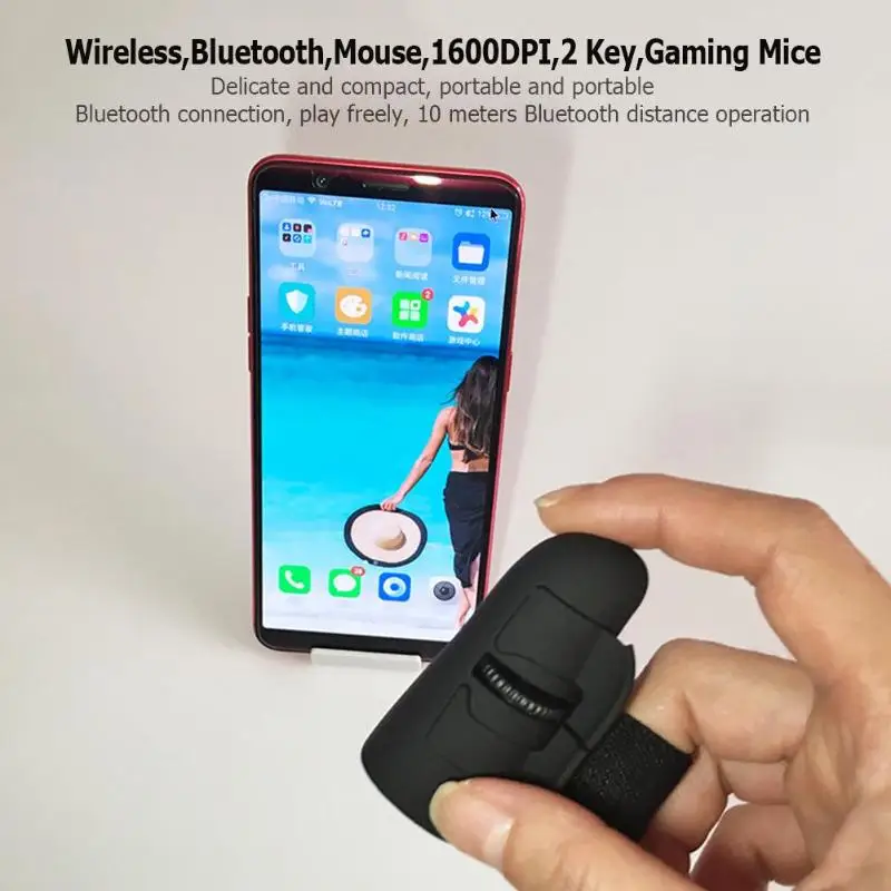 Mini Wireless Bluetooth Mouse USB Charging 1600DPI 2 Key Gaming Mice for PC Tablet Laptop Computer Support Dropshipping | Компьютеры и