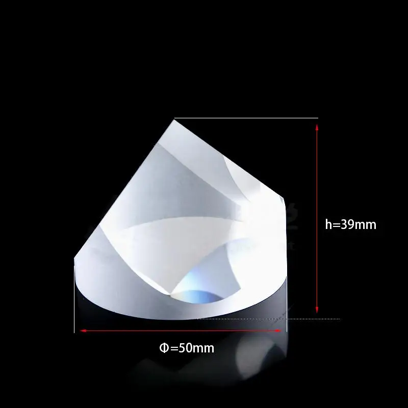 Оптическое стекло пирамида из кварца Prism 50 мм x 39 рефрактор физики световой спектр