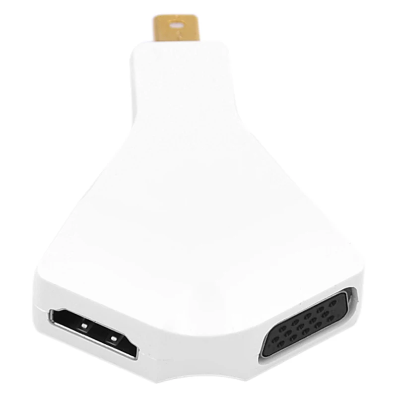 Горячий мини Displayport DP к HDMI VGA адаптер 2 в 1 Thunderbolt 4K x 2K 1080P Мини конвертер для Macbook Pro Air