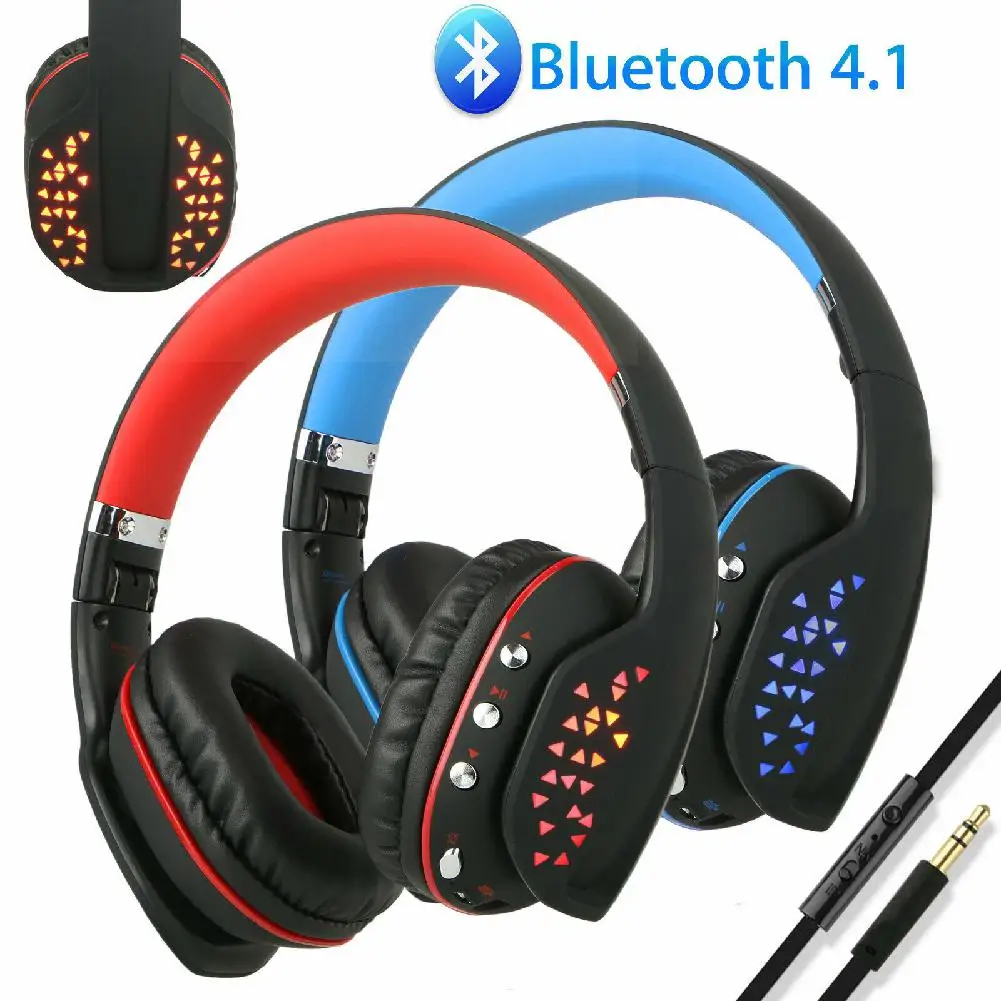 Складные беспроводные Bluetooth наушники Q2 игровая гарнитура с микрофоном и