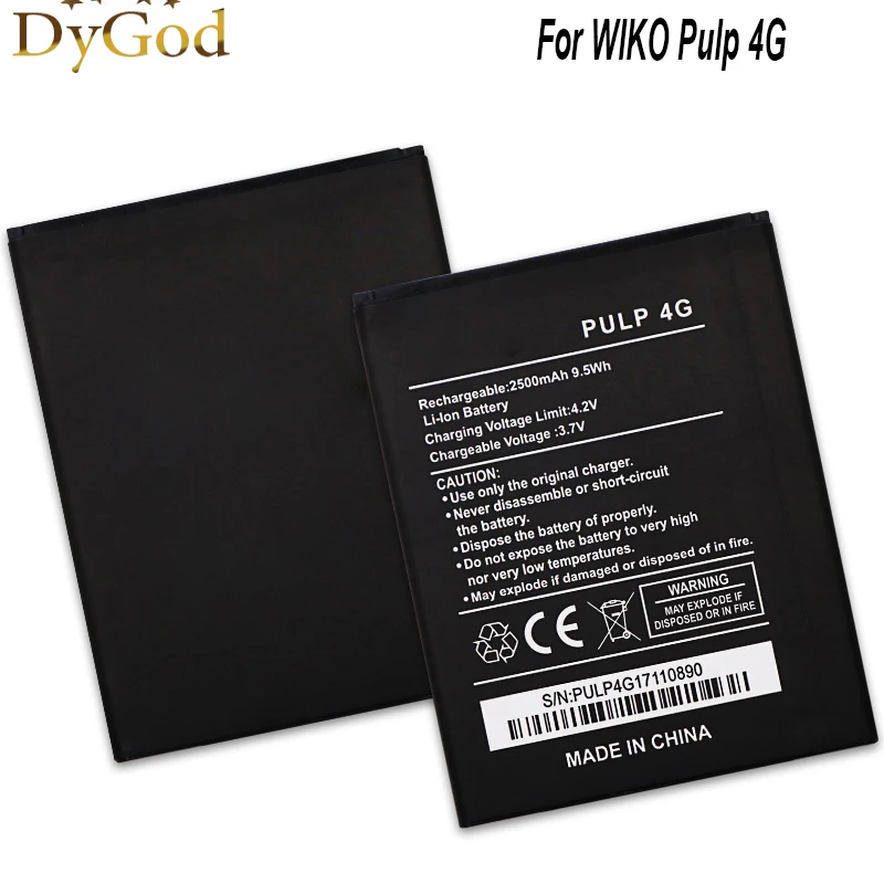 DyGod 2500 мАч сменная батарея для WIKO Pulp 4G Высококачественный Мобильный телефон