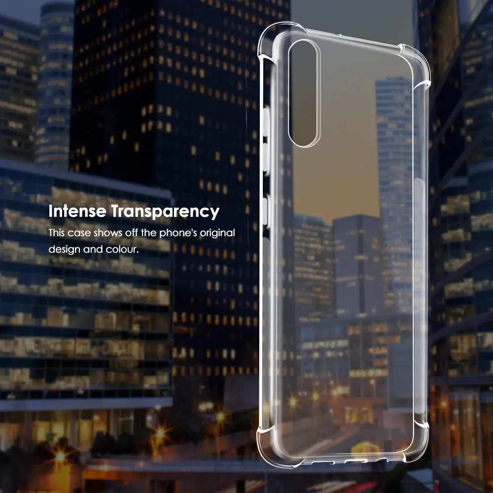 Чехол для Huawei Honor 8S гибридный ударопрочный ультратонкий защитный прозрачный