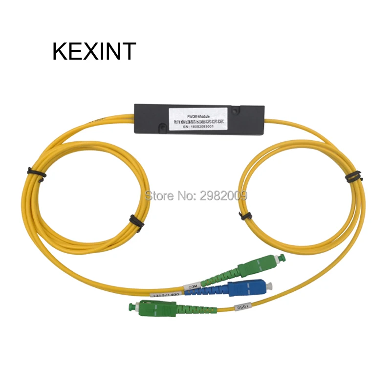 KEXINT FWDM 1*2 1m 3 0 SC/UPC данные: 1310 нм 1490 SC/APC COM TV 1550 изоляция 55bB|Оптоволоконное
