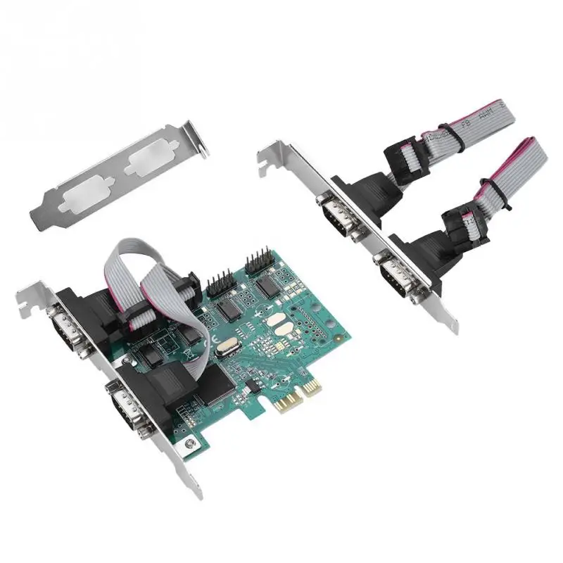 PCI E к RS232 4 портовый последовательный порт конвертер Экспресс контроллер адаптер