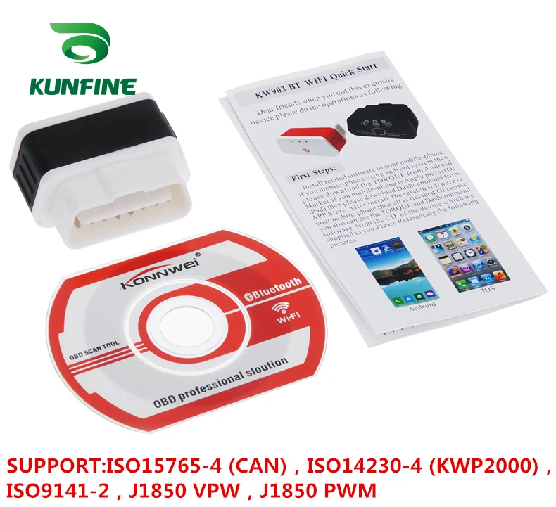 Автомобильный сканер iCar2 OBD2 ELM327 iCar 2 KW903 Wifi OBD диагностический инструмент