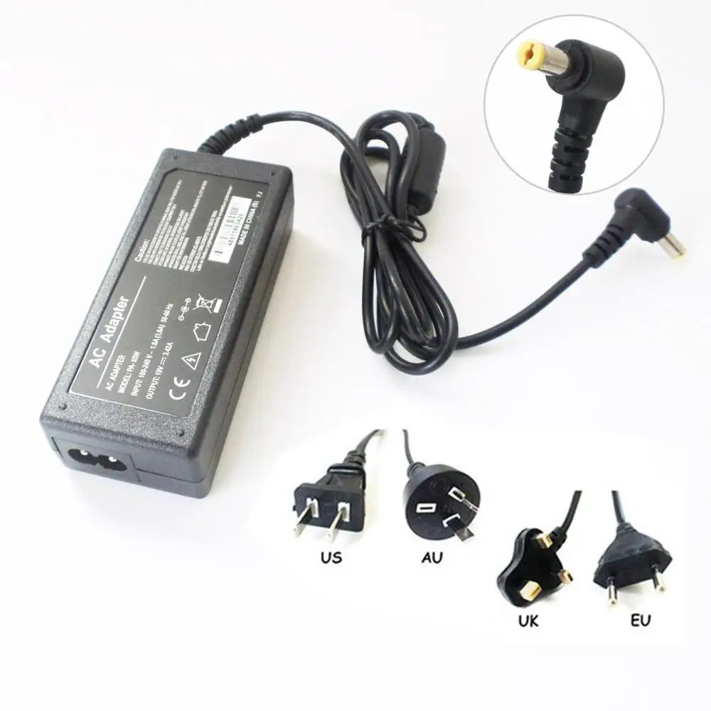 

Laptop AC Adapter For Acer ADP-60XB ADP-65MH B PA-1600-07 PA-1650-69 5.5*1.7mm 19V 3.42A 65W Notebook Power Supply Cord Charger