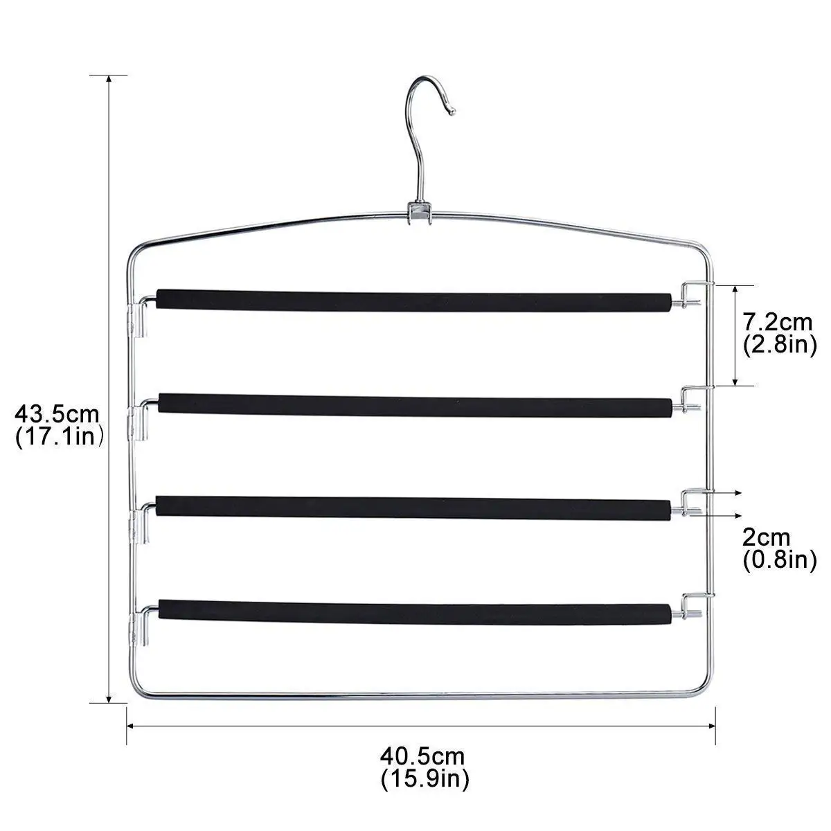 CSS брюки вешалки Слаксы Экономия пространства Нескользящие из нержавеющей стали