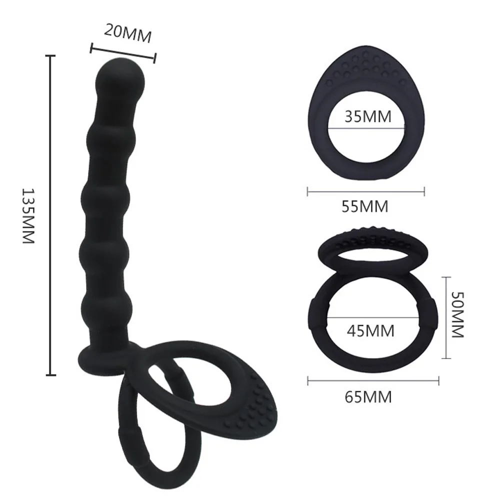 EXVOID Wearable Anal Plug Prostate Massage Adult Products Silicone Sex Toys for Men Beads Butt G-spot Stimulate | Красота и здоровье