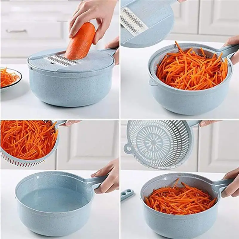 Мандолина Slicer Многоцелевой 8 в 1 устройство резки овощей Терка для сыра | Дом и сад