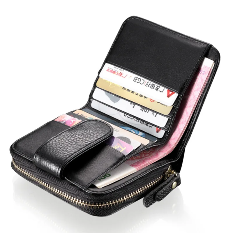 New Genuine Leather Women Short Wallet Female Hasp Small Coin Purse Zipper Ladies Luxury Designer Card Holder | Багаж и сумки