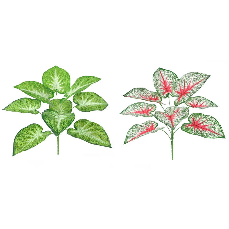 Искусственные листья алокасии искусственные дерево зелень декоративные