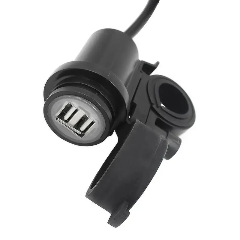 12 В двойное светодиодное зарядное гнездо питания для мотоцикла USB устройство