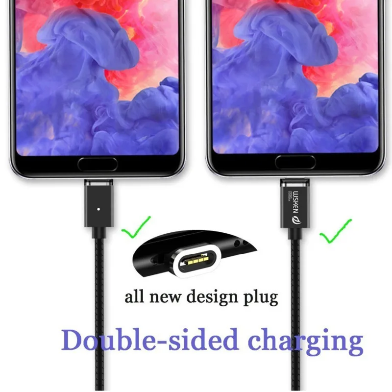 Wsken Магнитный зарядный кабель для iPhone Xr X Xs Max 8 7 6 6S Plus быстрая зарядка магнит