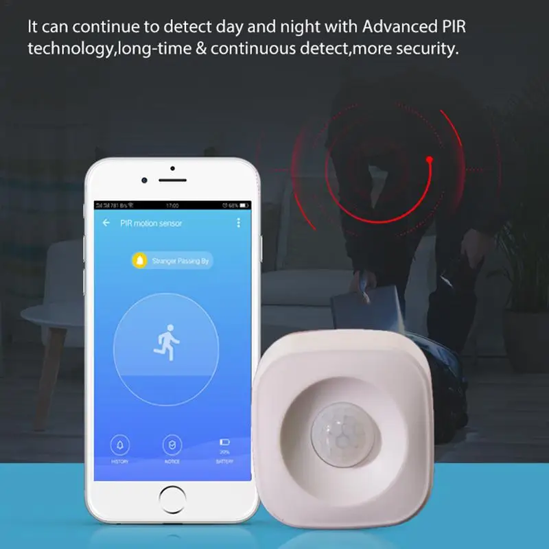 Wi Fi Инфракрасный датчик для человеческого тела PIR движения Детектор